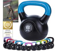Body & Mind® Kettlebell Set 2-20 kg, Plastic Coated, Floor-Safe