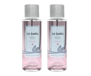 Body Mist 250ml x Pack of 2 - Feel Fresh, Fragrant and Inspired Each Day - With Its Portable Bottle Size, You Can Freshen Up Throughout the Day No Matter Where You Are