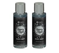 Body Mist 250ml x Pack of 2 - Starry Night - Feel Fresh, Fragrant and Inspired Each Day - With Its Portable Bottle Size, You Can Freshen Up Throughout the Day