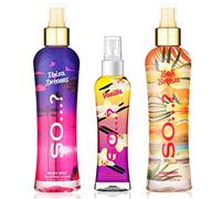 Body Mist by So…? Womens Bali Breeze & Ibiza Dreams (200ml), Vanilla (100ml) Body Mist Mixed Fragrance Spray Bundle (Pack of 3)