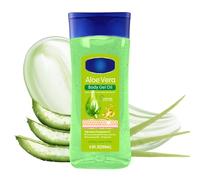 Body Moisturising Aloe Vera Gel, Aloe Vera Oil Body Oil for Women, Body Facial Oil Gel Essential Oils for Skin, Massage Oil for Skin Cooling, Soothing, Refreshing, Nourishing & Firming Stretch Mark