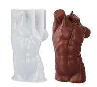 Body Molds - Resin Men Women Silicone Mold Set, Artistic Human Shape Casting Tools | Reusable Soap and Wax Molds, Decorative Carving Molds, 3D Design Tray for Candle Cake Dessert Craft