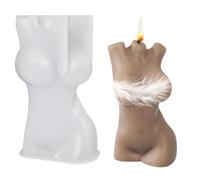 Body Molds - Resin Men Women Silicone Mold Set, Artistic Human Shape Casting Tools | Reusable Soap and Wax Molds, Decorative Carving Molds, 3D Design Tray for Candle Cake Dessert Craft