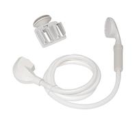 Body Moods 7653700B Portable Shower | 1.8 GPM Full Spray, 58 Inch Hose, Use as a Hand Shower or Wall Shower, Fits Most Standard Tub Faucets, Easy Installation