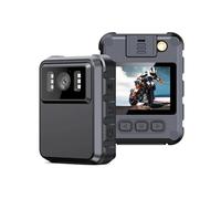 Body Mounted Camera 1080P DVR Video Security BodyCam IR Night Vision Wearable Mini Camcorders Law Enforcement 10Hours Recording(Without WIFI)