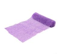 Body Net Exfoliating Sponge African Bath for Shower Use, Nylon Scrubber that Clears Pores and Removes Skin Impurities for a Smoother Skin (Purple)