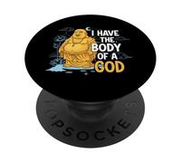 Body of a God Funny Buddha Sarcastic Ancient Deity PopSockets Adhesive PopGrip