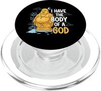 Body of a God Funny Buddha Sarcastic Ancient Deity PopSockets PopGrip for MagSafe