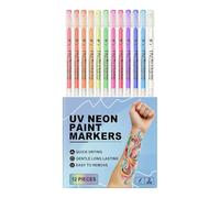 Body Paint Markers 12 Piece Temporary Washable Craft Pens