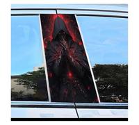 Body Parts 2pcs Car Center Column Decal Shadow Wizard Pattern Scratch Resistant Film