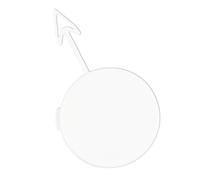 Body Parts For Edge 2015-2018 Front Bumper Tow Hook Towing Eye Cover Replacement Accessory(White)