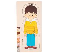 Body Parts Puzzle,Human Body Model For Kids | Educational Interactive Detailed Skeleton Jigsaw For Cognitive Development Hands-On Experiments