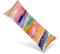 Body Pillow Case 150 x 50 cm Long Bolster Pillow Cover Pink Double Sided Printing Headboard Cushion Gold, Velvet Extra Large Pillowcases with Invisible Zipper Machine Washable, Home Decor 1Y-1699
