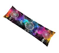 Body Pillow Case 150 x 50cm Long Bolster Pillowcase Color with Invisible Zipper Extra Large Pillowcase Dreamcatcher, Double Sided Printing Velvet Pillow Cover, Machine Washable, Home Decor bz-141