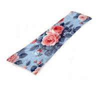 Body Pillow Case Nordic Long Bolster Pillow Cases 16 x 47 in, Rose Double-Sided Print Bed Pillows with Invisibl Zipper Soft Cozy Velvet Long Pillowcases, for Pregnancy Support Side Sleeper J0-417