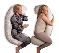 Body Pillow - Cool Side Sleeper Pillow for Back Pain Relief, Neck, Hip & Leg Support - C Shape Pregnancy Pillow for Pregnant Women - Pillows act as Menopause Cooling Devices for Night Sweats