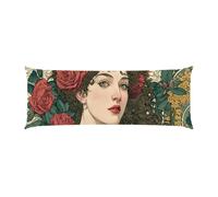 Body Pillow Cover 12x36in Long Lumbar Throw Pillow Covers Decorative Soft Bedding Pillowcase The Virgin Rose Cushion Pillow Case for Farmhouse Bedroom Couch Bed Living Room Home Decor Pack of 1 g-781
