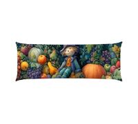 Body Pillow Cover 16x60in Long Lumbar Throw Pillow Covers Decorative Soft Bedding Pillowcase Fruit Scarecrow Cushion Pillow Case for Farmhouse Bedroom Couch Bed Living Room Home Decor Pack of 1 g-805