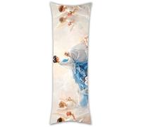 Body Pillow Cover 16x60in Pillows Case The Virgin Woman Long Pillow Cases Protector with Zipper Decorative Bedding Pillowcase Velvet Cushion Covers for Pregnancy Maternity Women Side Sleeper b-787