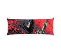 Body Pillow Cover 20x54in Long Lumbar Throw Pillow Covers Decorative Soft Bedding Pillowcase Death Cushion Pillow Case for Farmhouse Bedroom Couch Sofa Bed Living Room Home Decor Pack of 1 g-824
