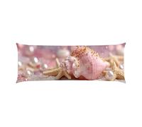 Body Pillow Cover 20x56in Long Lumbar Throw Pillow Covers Decorative Soft Bedding Pillowcase Conch Starfish Cushion Pillow Case for Farmhouse Bedroom Couch Bed Living Room Home Decor Pack of 1 g-275