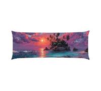Body Pillow Cover 20x60in Long Lumbar Throw Pillow Covers Decorative Soft Bedding Pillowcase Island Scenery Cushion Pillow Case for Farmhouse Bedroom Couch Bed Living Room Home Decor Pack of 1 g-256