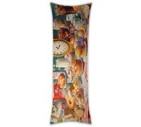 Body Pillow Cover 20x60in Pillows Case Delicious Cake Long Pillow Cases Protector with Zipper Decorative Bedding Pillowcase Velvet Cushion Covers for Pregnancy Maternity Women Side Sleeper b-602