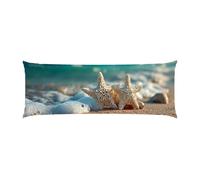 Body Pillow Cover 24x72in Long Lumbar Throw Pillow Covers Decorative Soft Bedding Pillowcase Beach Starfish Cushion Pillow Case for Farmhouse Bedroom Couch Bed Living Room Home Decor Pack of 1 g-281