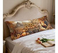 Body Pillow Cover Autumn Large Pillow Cases, Soft Velvet long pillows 16 x 57in/40 x 145 cm with Invisible Zipper Pregnancy Pillows for Maternity Support and Side Sleeper Pillowcase Landscape 0p-142