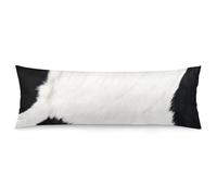 Body Pillow Cover Cow Print Pattern Pillowcase, Bolster Pillow Cases Body Pillowcase with Zipper Closure, Pillow Cases for Body Pillows, Long Body Pillow Case (20"x54"/ 4.6ft) Cushion Cover