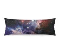 Body Pillow Cover - Galaxy Space Pillowcase - Bolster Pillow Cases - Body Pillowcase with Zipper Closure - Pillow Cases for Body Pillows - Long Body Pillow Case (50 x 137cm/ 4.5ft)