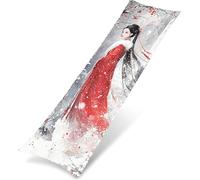 Body Pillowcase 30x90cm Long Pillow Cover, Breathable & Soft velvet Bedding Case for Pregnancy/Side Sleeper Pillow, Breathable Replacement Case with Hidden Zipper, Machine Washable Nation Woman K0Z178