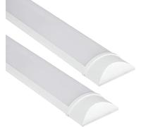 Body-Plus 2PCS Led Batten Light - 5FT Extra Bright Led Tube Lights - Fluorescent and Durable Tube Light for Indoor and Outdoor, Hallways, Pantries, Home, Hotel (2, 5FT)