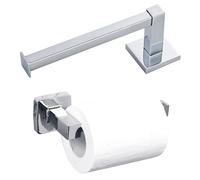 Body-Plus Chrome Toilet Paper Holder - Wall-Mounted Stainless Steel Bathroom Roll Stand, Rustproof Heavy-Duty Bar with Concealed Fixings for Toilet & Kitchen