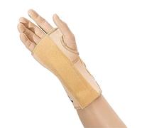 Body-Plus Direct Wrist Support Splint Brace for Left Hand, Small, Beige
