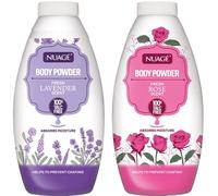 Body Powder 100% Talc Free Leaves Your Skin Soft and Smooth Rose (280g) and Lavender (280g), Combo Pack