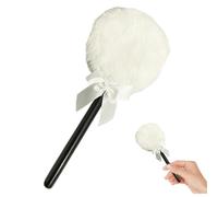 Body Powder Applicator, Body Powder Puff, Lollipop Shaped Applicator, Soft Comfortable Make up Puffs with Long Hanlde for Women Girls, White