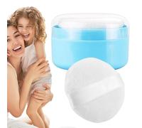 Body Powder Container - 3.54 Inches Velvet Puff Case | Sealed Powder Holder - Portable Cosmetic Basin. Durable PP Material With A Soft Velvet Puff Provides An Easy Way To Apply Talc At Home.