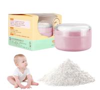 Body Powder Container, Talcum Powder Puff Box, Empty Pow-der with Puff, Portable Body Po-wder Dispenser Case, Baby After Bath P-owder Puf-f Box with Sifter