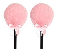 Body Powder Puff, 2PCS Lollipop Body Powder Applicator, Soft Comfortable Make up Puffs with Hanlde for Women Girls.