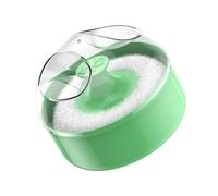 Body Powder Puff Empty Loose Powder Box Baby Body Cosmetic, Green