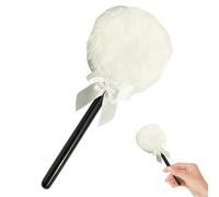 Body Powder Puff, Lollipop Shaped Body Powder Applicator, Soft Comfortable Make up Puffs with Long Hanlde for Women Girls, White