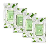 Body Prescriptions - Body Prescription Makeup Cleansing Wipes: Soft and Effective Face Wipes, 50 Pack (Pack of 4), Al