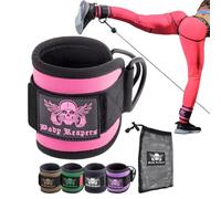 Body Reapers Workout Ankle Straps for Cable Machine Women, Ankle Cuff Cable Attachment, Ankle Clips for Cable Machine, Glute Kick Back Ankle Straps, Glute Workout, Lower Body Exercises - Single