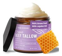 Body Restore Grass Fed Whipped Beef Tallow Balm - With Manuka Honey, For Face, Body, Dry Skin, Skin Care, Mothers Day Gifts, Gift for Mom, Wife, Dad, Best Friend, Travel Essentials - Lavender