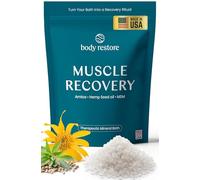 Body Restore Magnesium Bath Salts - Giftable Therapeutic Mineral Bath Soak with Arnica, Hemp Seed Oil & MSM for Muscle Recovery, Relaxation & Post Workout Support - Muscle Recovery