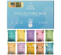 Body Restore Shower Steamers Aromatherapy 30 Pack - Relaxation Birthday Gifts for Women and Men, Travel Essentials, Stress Relief and Self Care - Collectors Box