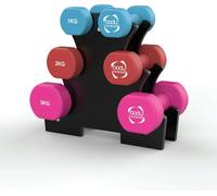 Body Revolution 12kg Neoprene Dumbbell Set with Rack