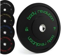 Body Revolution 2 x 10kg Black Olympic Bumper Plates