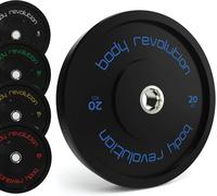Body Revolution 2 x 20kg Black Olympic Bumper Plates